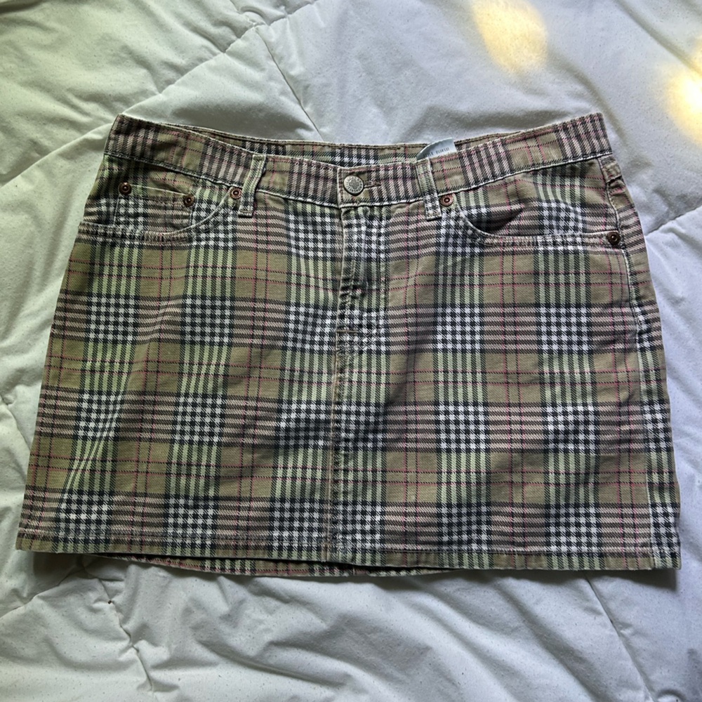 Y2K Lucky Brand Dungarees mini skirt